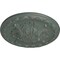 Ekena Millwork Stockport Ceiling Medallion, Hand-Painted Cloud Burst Crackle, 11 3/4"OD x 3/8"P CM12STCBC - alternate 3